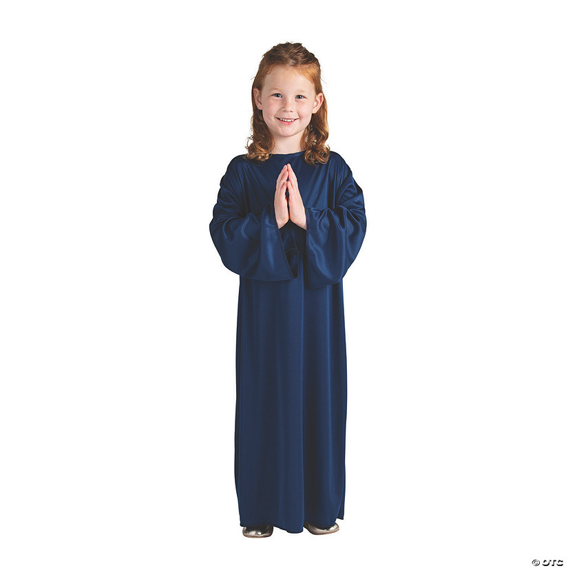 Kid&#8217;s S/M Navy Blue Nativity Gown Image