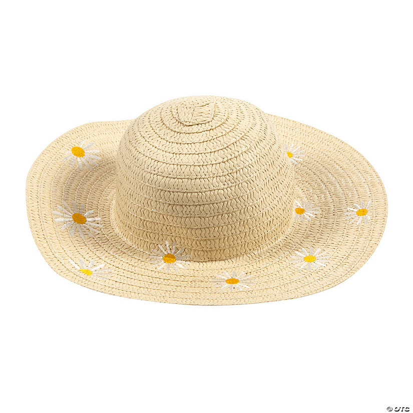 Kid&#8217;s Spring Flower Sun Hats - 6 Pc. Image