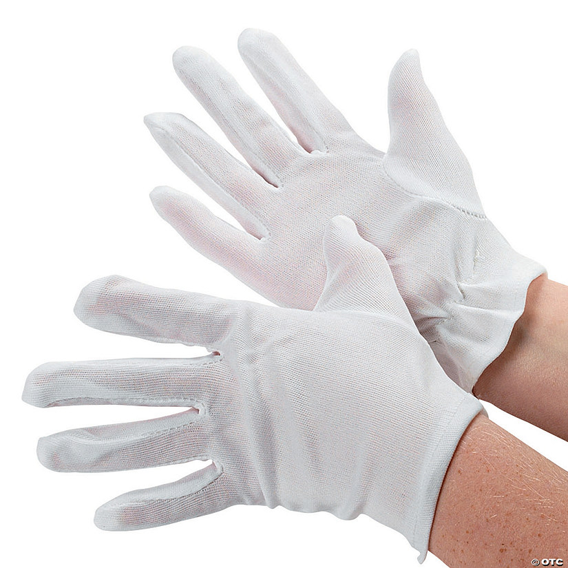 Kid&#8217;s White Gloves - 1 Pair Image