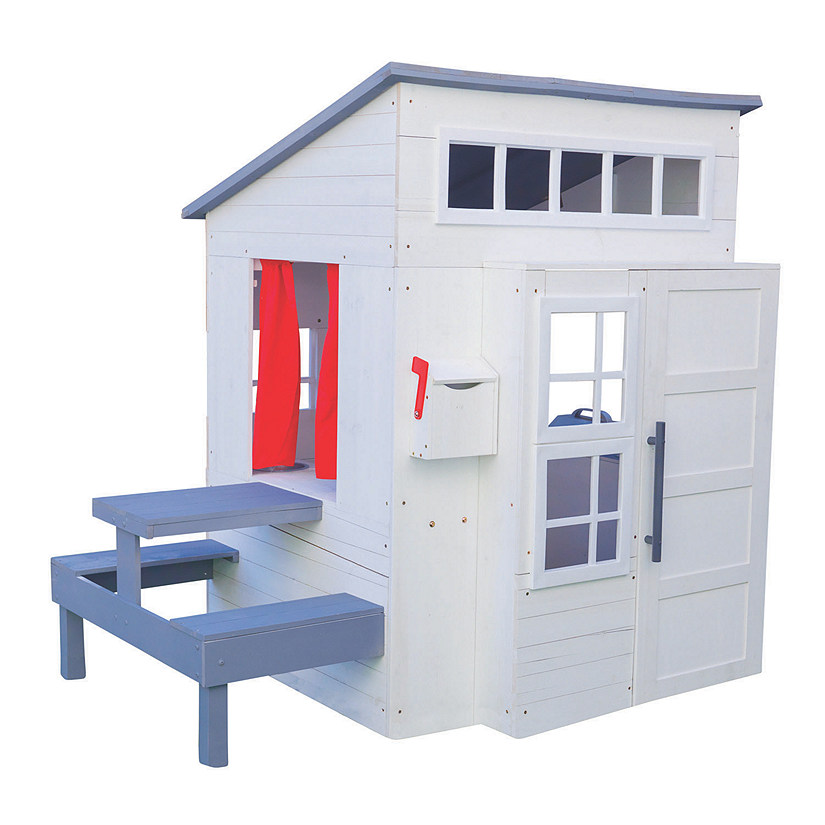KidKraft Modern Outdoor Playhouse White