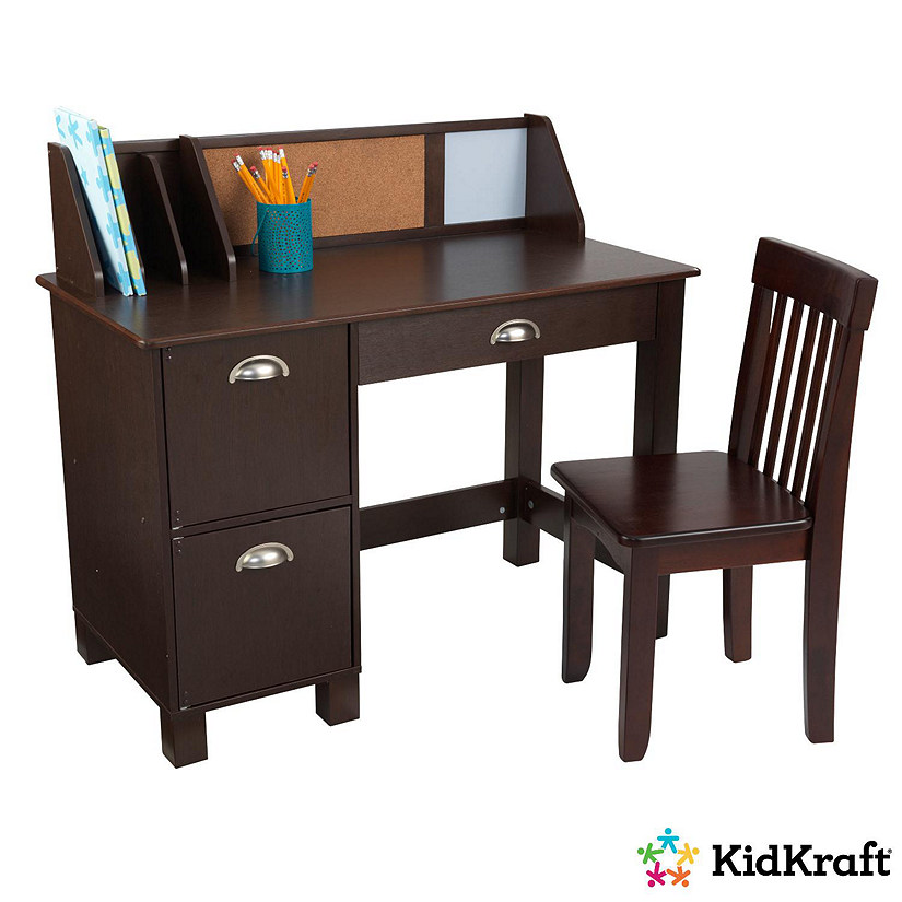 KidKraft Kids Writing Desk and Chair, White