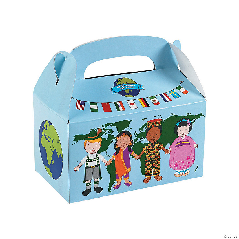 Kids Around the World Favor Boxes - 12 Pc. Image