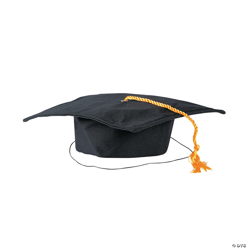 Kids&#8217; Black Matte Elementary School Graduation Mortarboard Hat Image