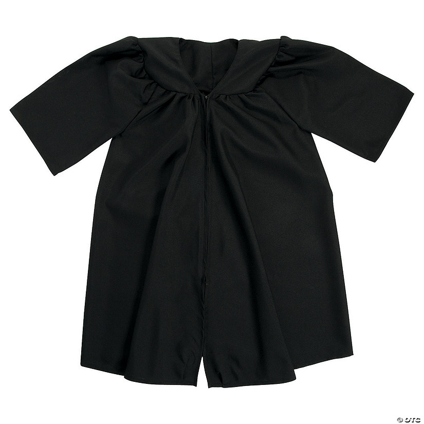 Kids&#8217; Black Matte Elementary School Graduation Robe Image