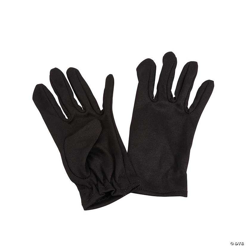 Kids' Black Short Gloves - Discontinued