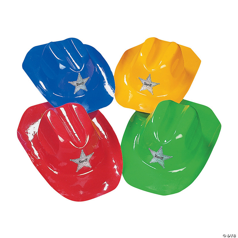 Kids&#8217; Bright Color Cowboy Hats - 12 Pc. Image