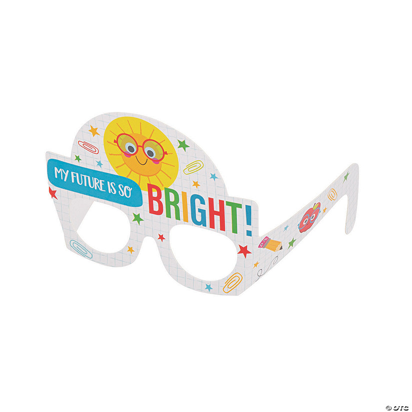 Kids Bright Future Paper Glasses - 12 Pc. Image