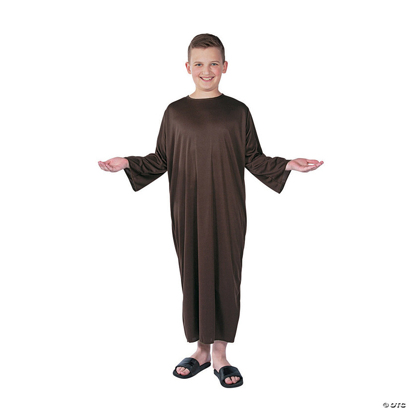 Kids Brown Polyester Nativity Character Gown - Large/Extra Large Image