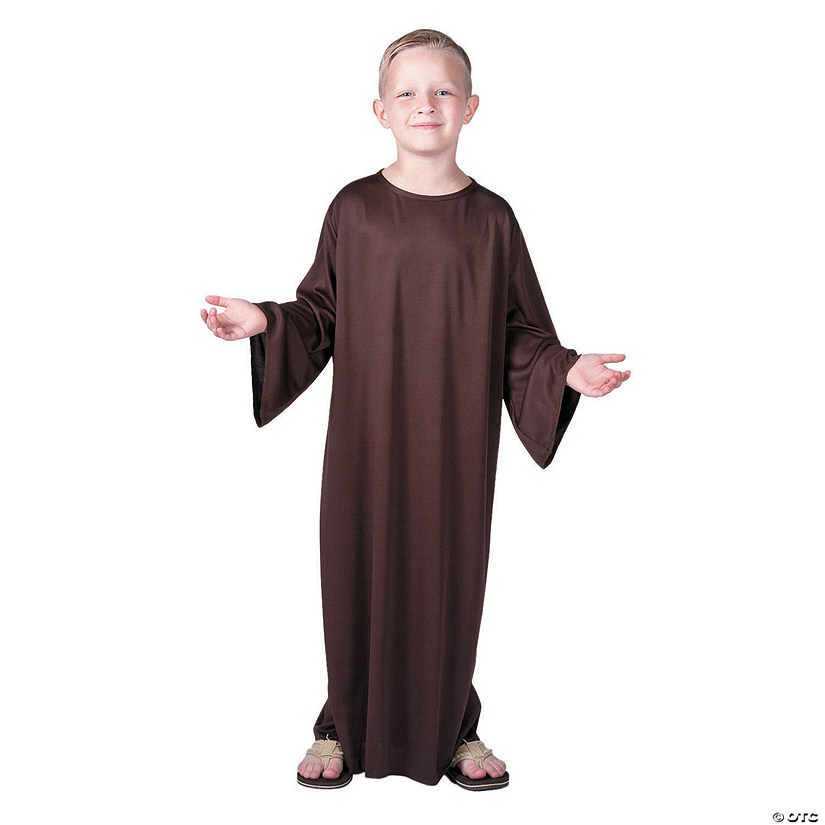 Kids Brown Polyester Nativity Character Gown - Small/Medium Image