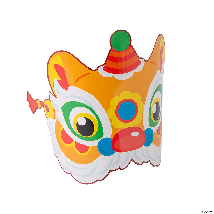 Kids Chinese New Year Lion Dance Hats - 12 Pc. Image