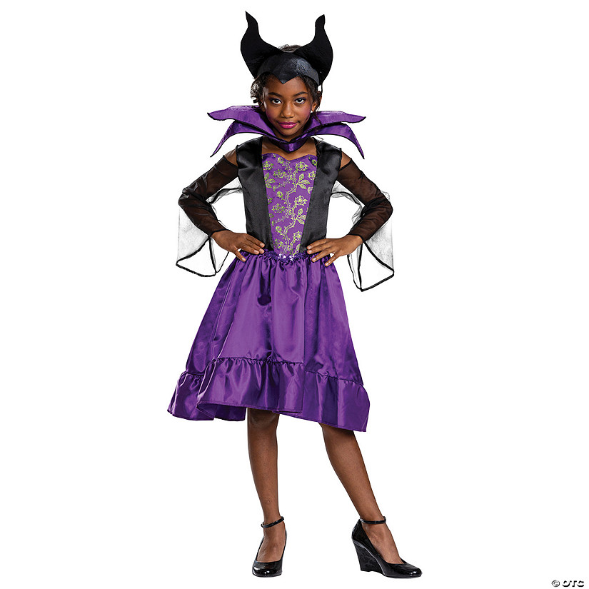 Kids Classic Disney Maleficent Costume Image