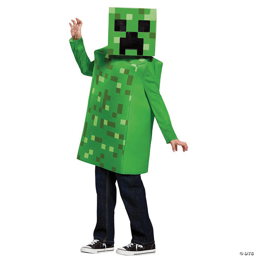 Kids Classic Minecraft Creeper Costume Image