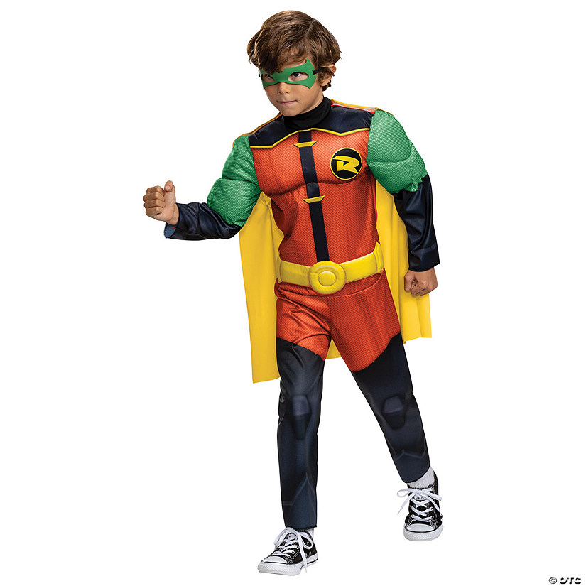 Kids Classic Muscle Batwheels Robin Costume Image