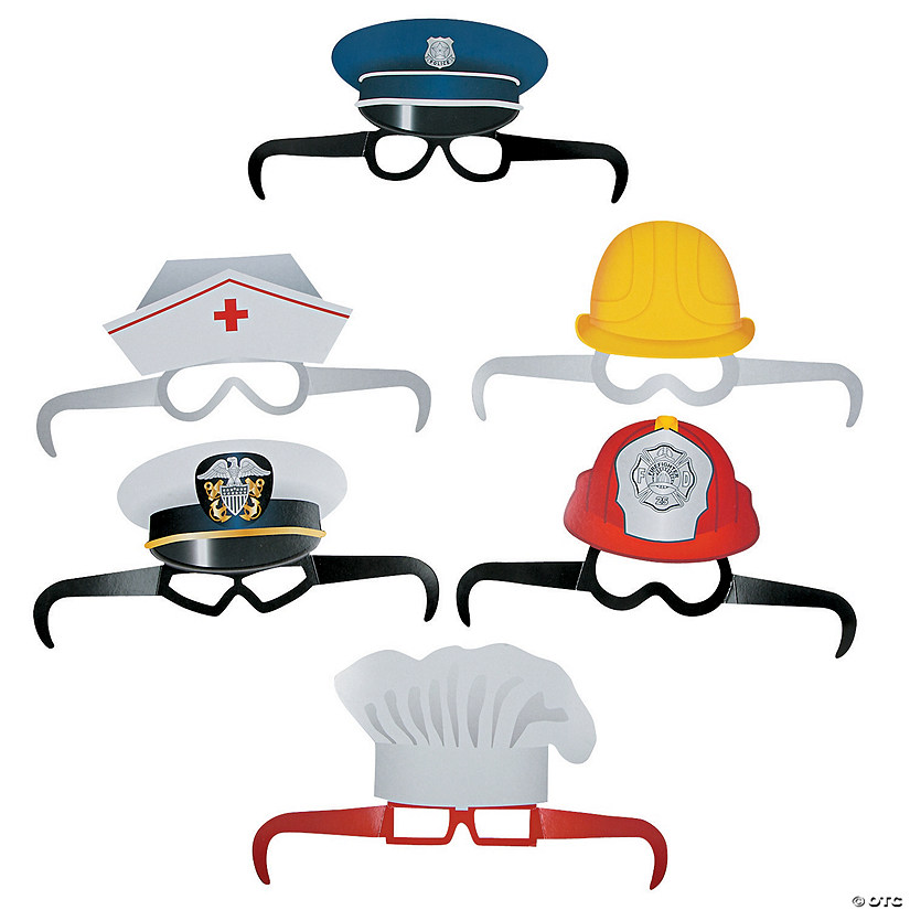 Kids Community Helper Glasses - 12 Pc. Image