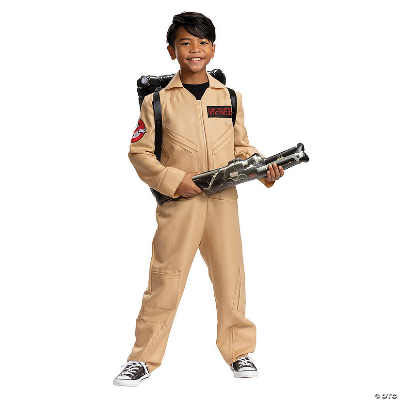 Kids Deluxe 80's Ghostbusters Costume Image