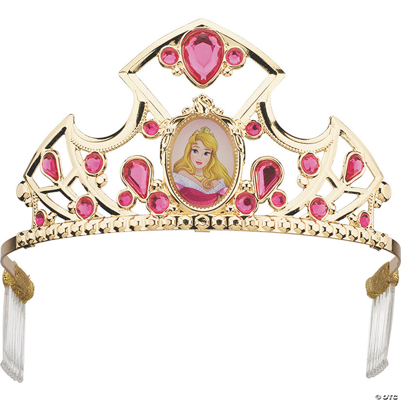 Kids Deluxe Disney's Sleeping Beauty Aurora Pink & Gold Tiara Image