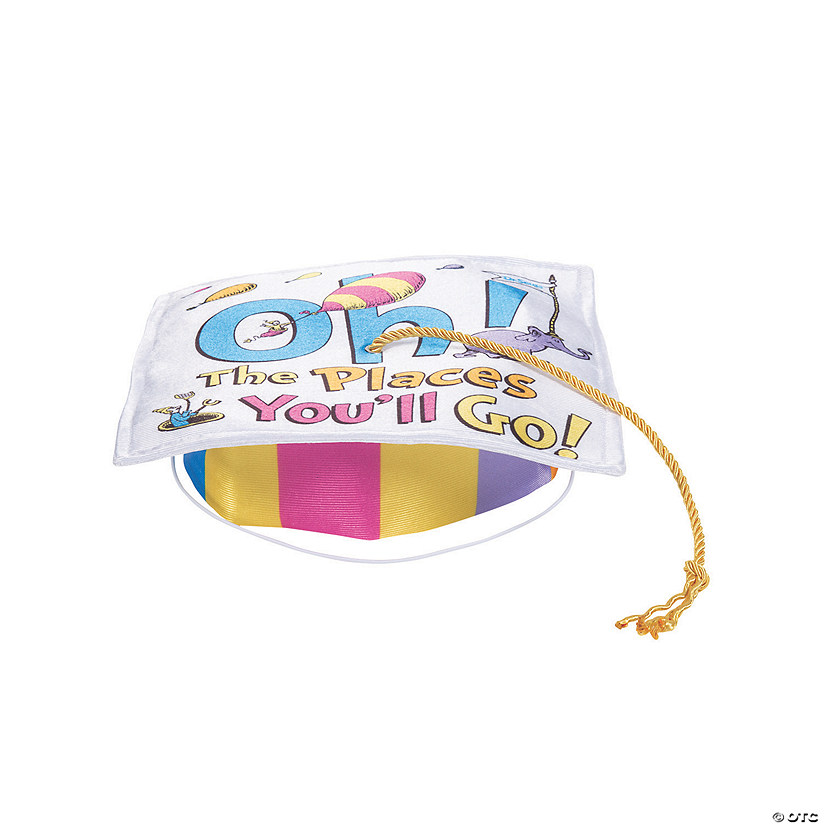 Kids' Dr. Seuss&#8482; Oh, the Places You&#8217;ll Go Elementary School Graduation Mortarboard Hat Image
