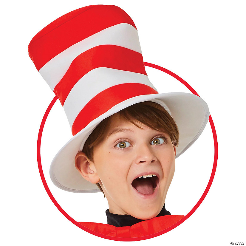 Kids Dr. Seuss&#8482; The Cat in the Hat&#8482; Red & White Hat Image
