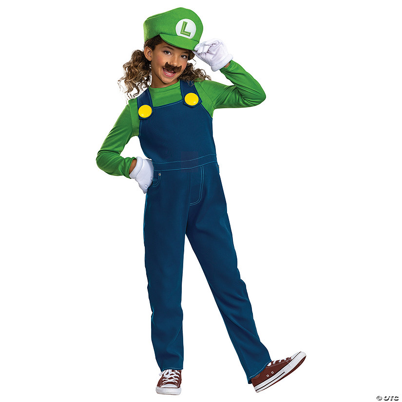 Kids Elevated Super Mario Bros.™ Luigi Costume Oriental Trading