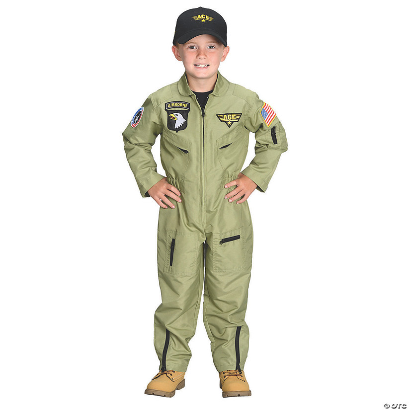 Kid's Fighter Pilot Costume Medium Oriental Trading