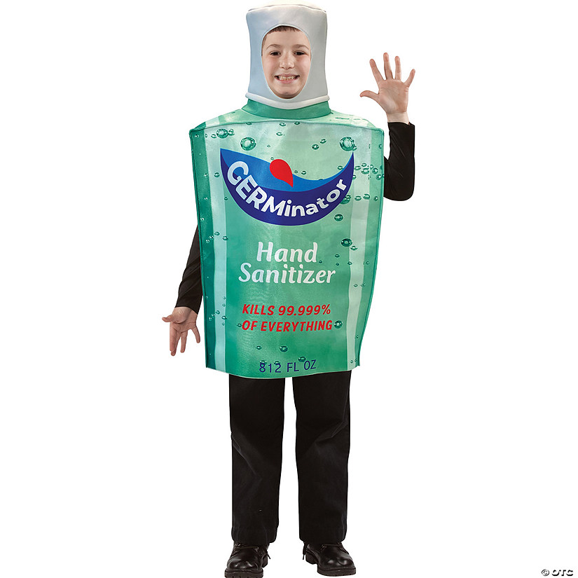Kids Germinator Hand Sanitizer Bottle Costume Image