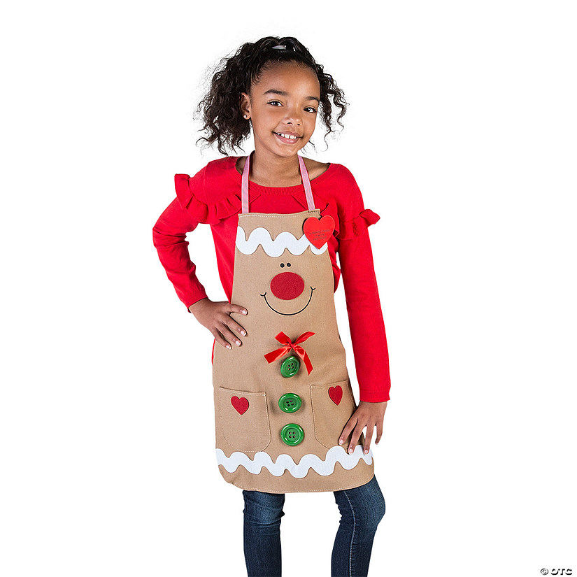 Kids Gingerbread Apron Craft Kit Image