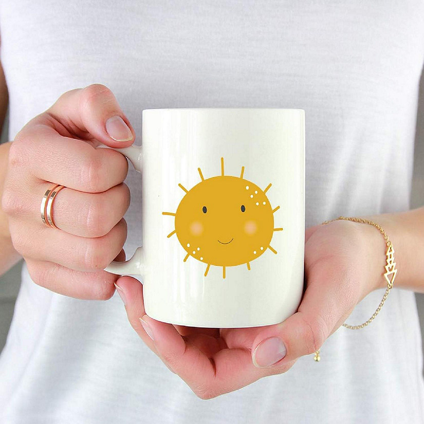 Kids Hot Chocolate Mug, Happy Sun Image