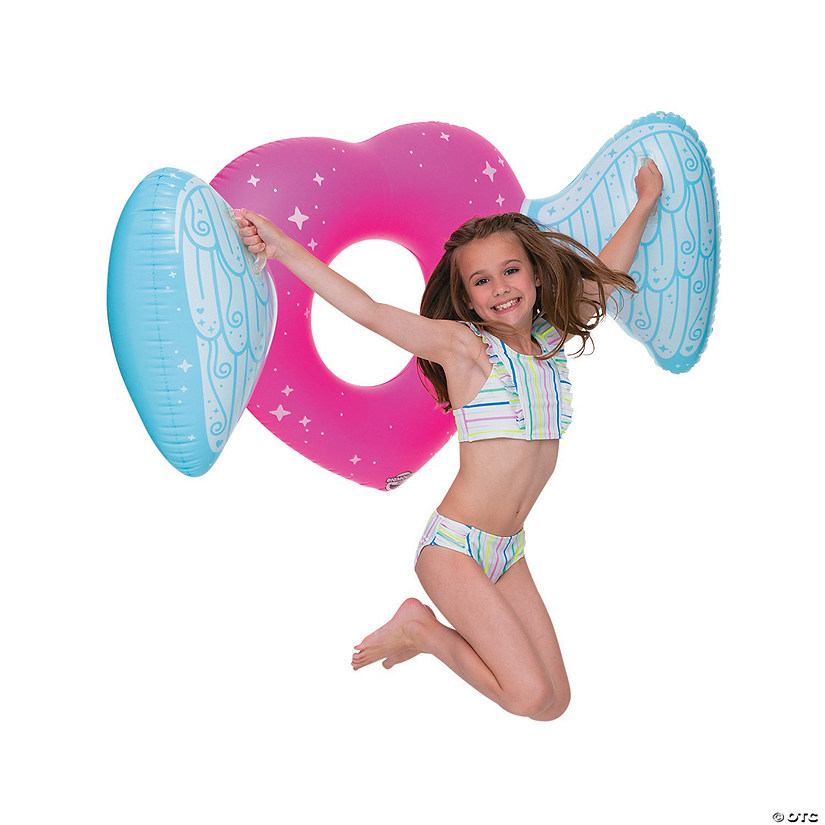 Kids&#8217; Inflatable BigMouth<sup>&#174; </sup>Heart Wings Float Image