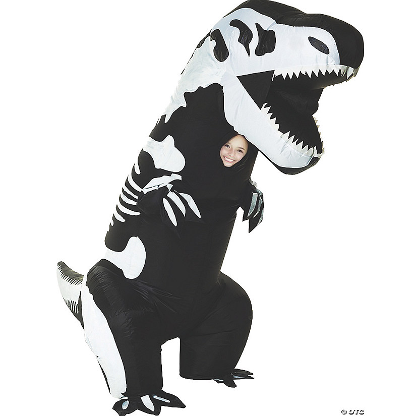 Kids Inflatable Skeleton TRex Costume Oriental Trading