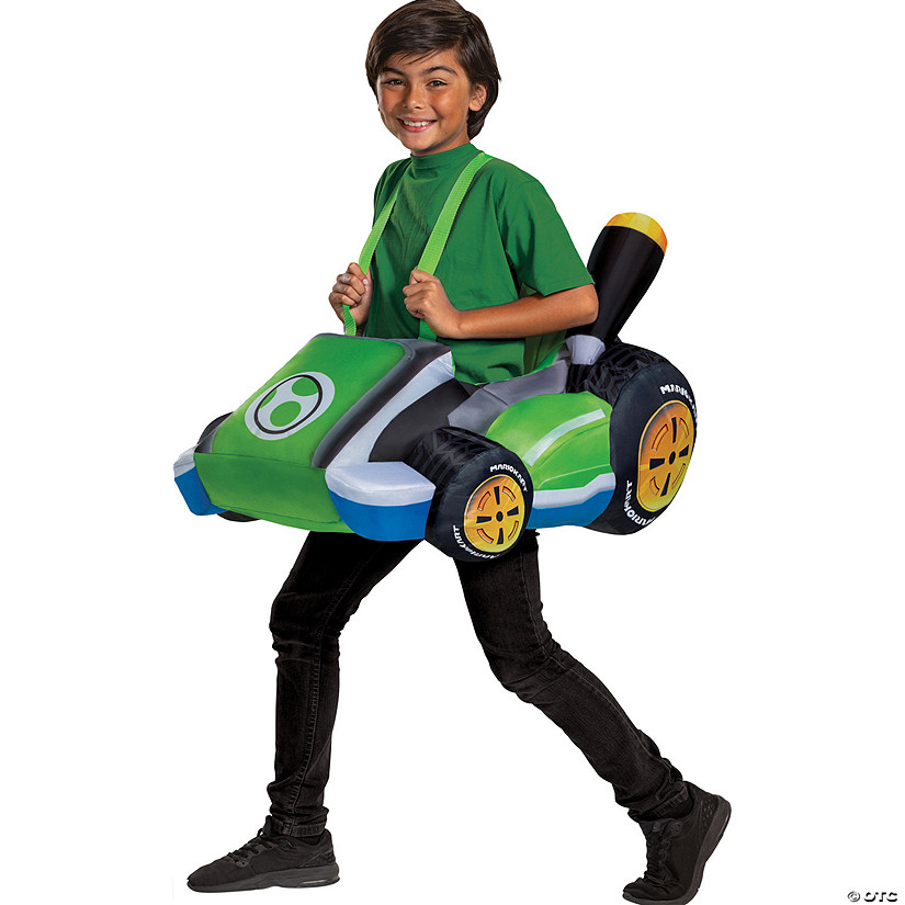 Kids Inflatable Super Mario Bros.&#8482; Yoshi Kart Costume Image