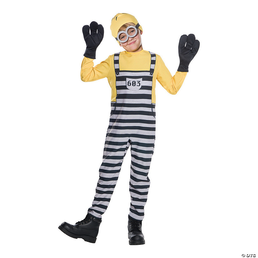 Kids Jail Minion Tom Costume Image