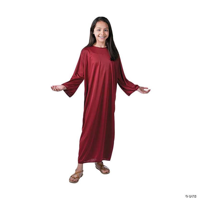 Kids&#8217; L/XL Maroon Nativity Gown Image