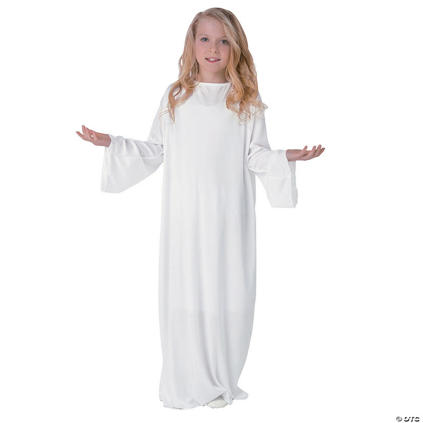 Kids&#8217; L/XL White Angel Gown Set Image