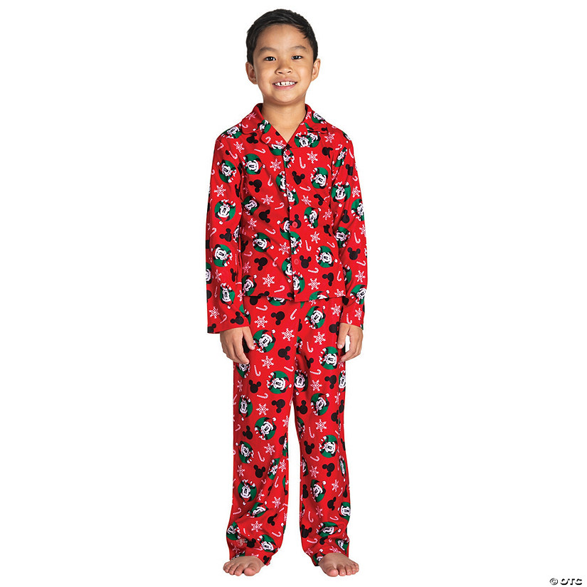 Kids&#8217; Mickey Mouse Festive Christmas Pajamas - Small Image