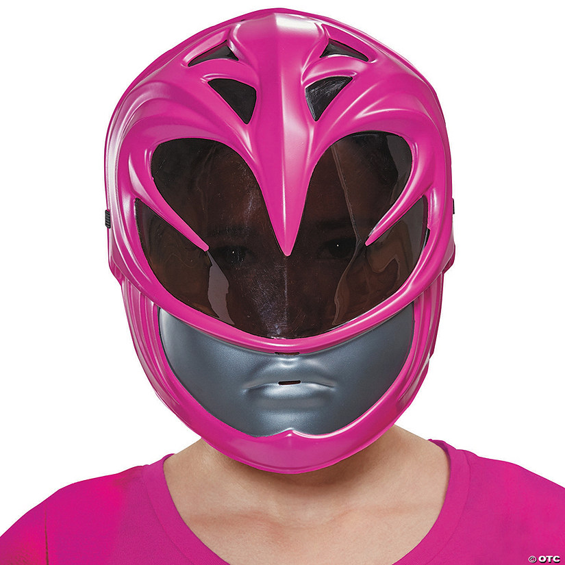 Kids Mighty Morphin Power Rangers Pink Ranger Vacuum Mask Image