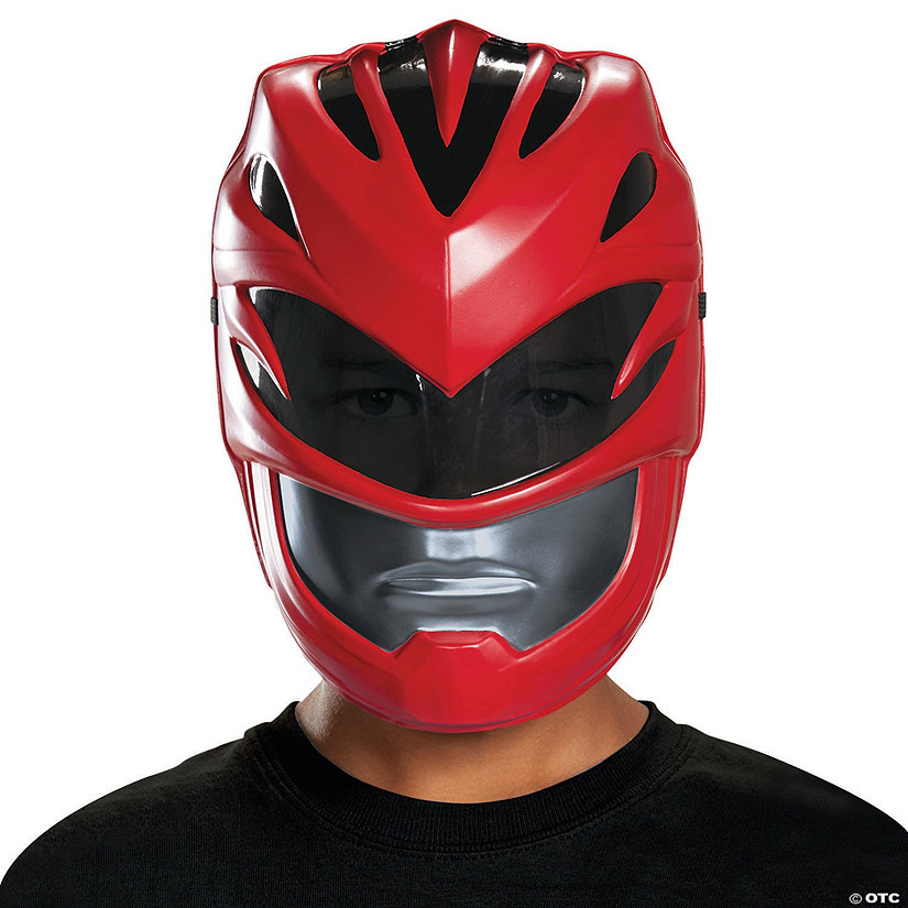 Kids Mighty Morphin Power Rangers Red Ranger Vacuum Mask Image