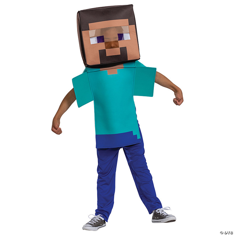 Kids Minecraft Steve Adaptive Costume Image