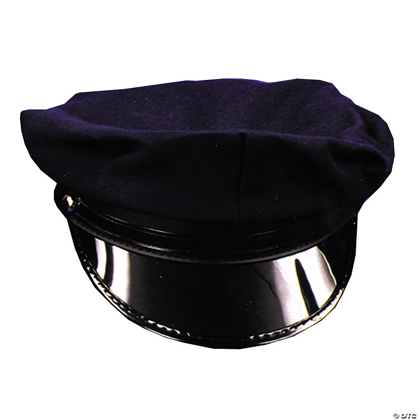 Kids Navy Blue Police Hat Image