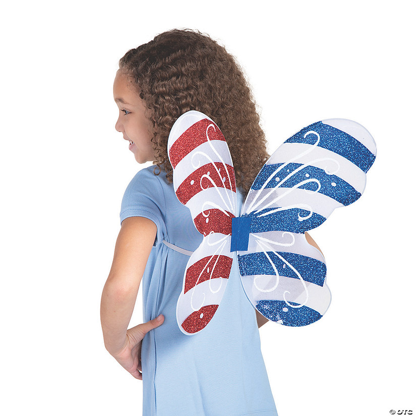 Kid's Patriotic Butterfly Wings Image