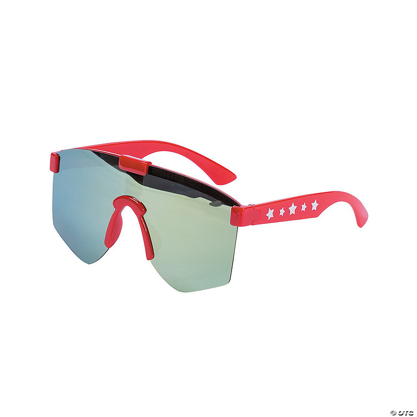 Kids Patriotic Retro Shield Sunglasses - 6 Pc. Image