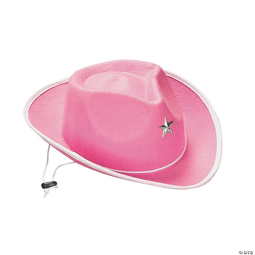 Kids&#8217; Pink Cowgirl Hats - 12 Pc. Image