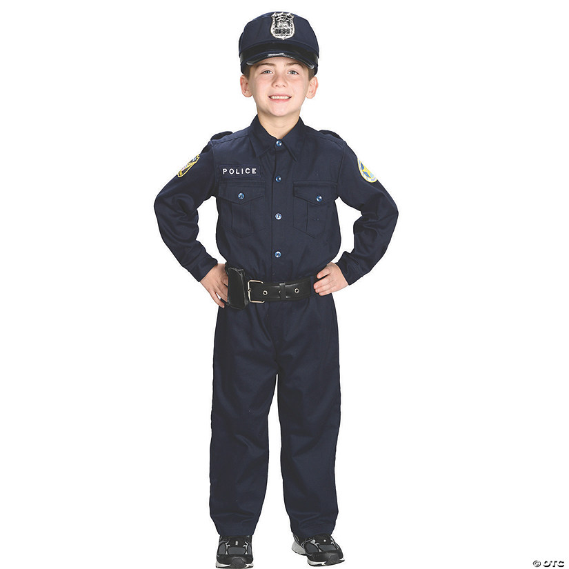 Kids Police Costume - Small Image