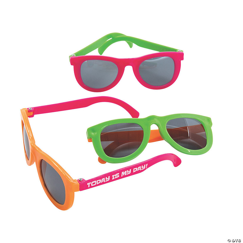 Kids Positive Sayings Sunglasses - 12 Pc. Image