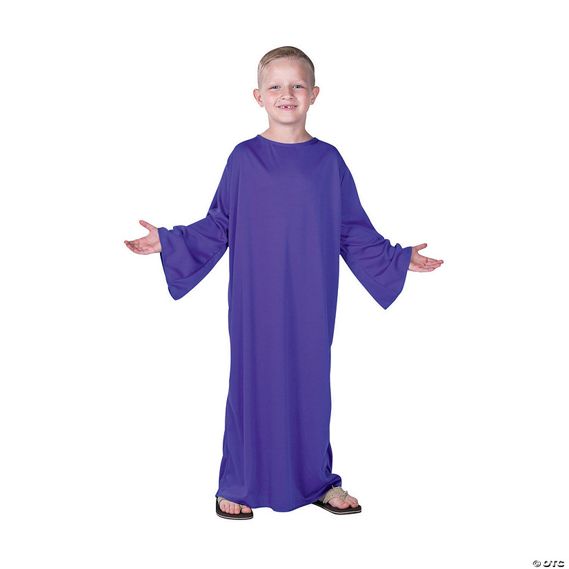 Kids Purple Polyester Nativity Character Gown - Small/Medium Image