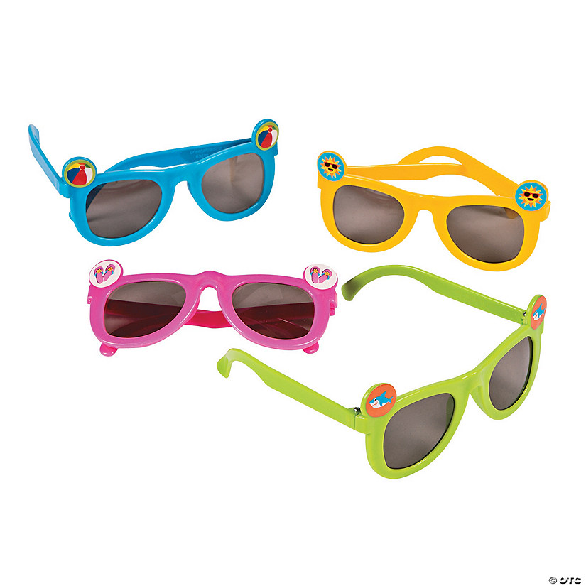 Kids Summer Fun Icon Sunglasses - 12 Pc. Image