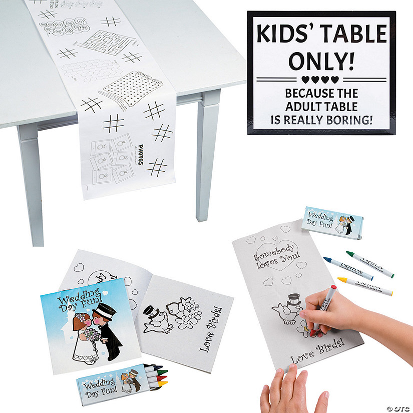 Kids&#8217; Wedding Table Kit for 12 Image