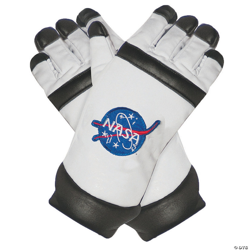 Kid's White Astronaut Gloves Image