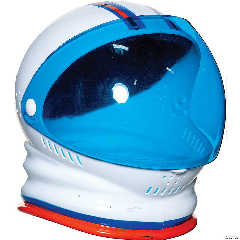 Kids White Space Helmet with Blue Visor