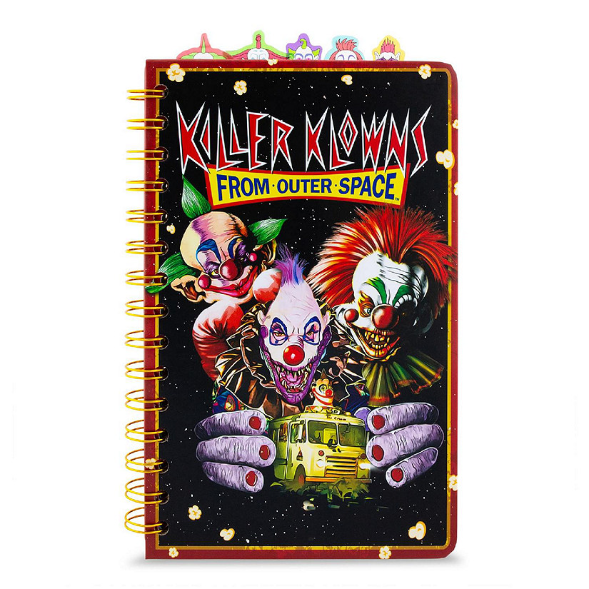 Killer Klowns From Outer Space 5-Tab Spiral Notebook With 75 Sheets Image