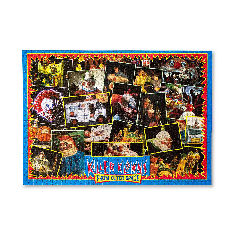 Killer Klowns From Outer Space Kollage A 1000-Piece Jigsaw Puzzle For Adults  28 x 20 Inches Image